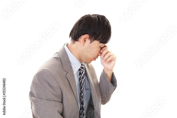 Obraz 頭痛に悩む男性
