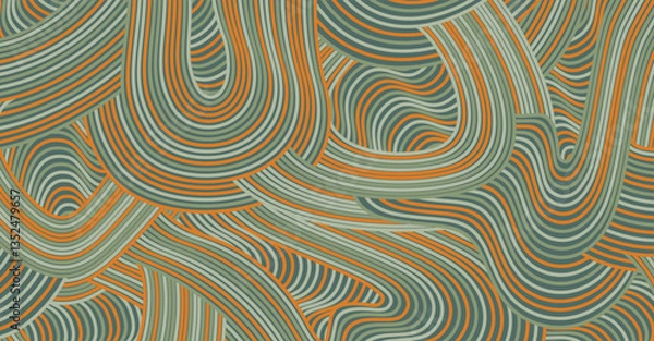 Fototapeta Abstract colored background textured irregular wave striped lines. seamless geometric pattern design for certificates, invitations, textiles, apparel, postcard, covers, banners and more.	