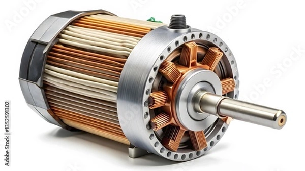 Fototapeta Electric Motor Component Close-up