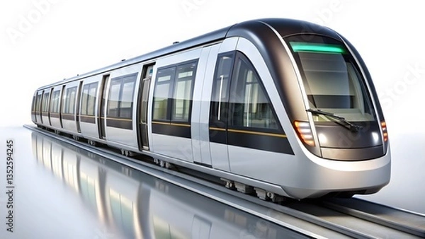 Obraz Modern Electric Train on Track