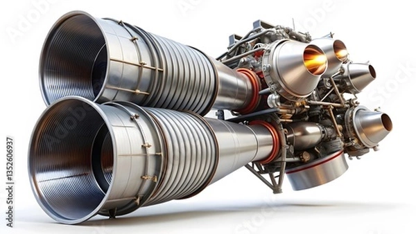 Obraz Twin-Nozzle Rocket Engine