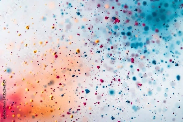 Fototapeta faint scattered color dots across white background
