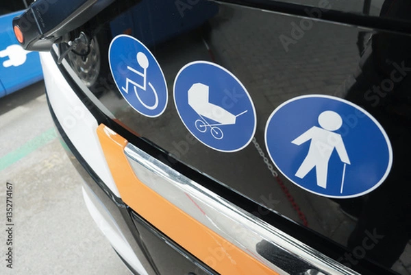 Obraz Modern bus with facilities for disability