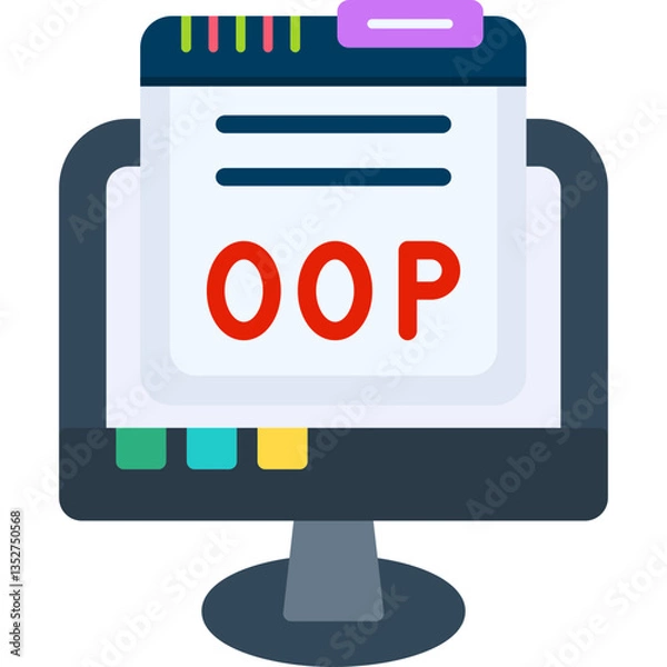 Fototapeta Object-Oriented Programming Icon