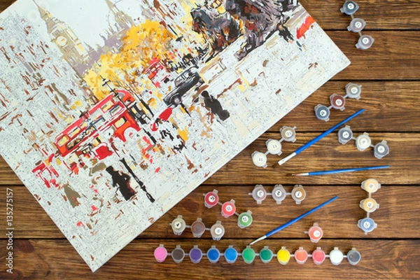 Obraz malowanie i malowanie