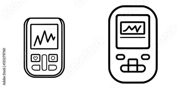 Obraz New digital health monitors showcase modern design and features for fitness tracking and wellbeing management