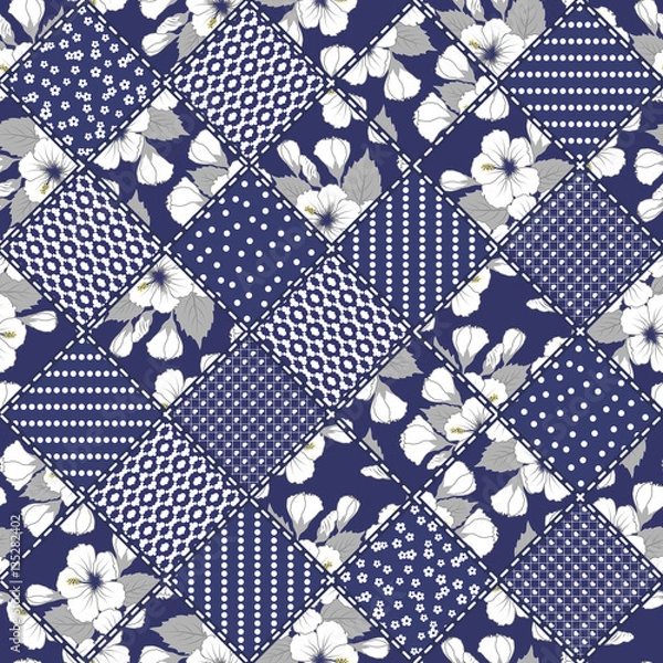 Fototapeta abstract seamless patchwork pattern