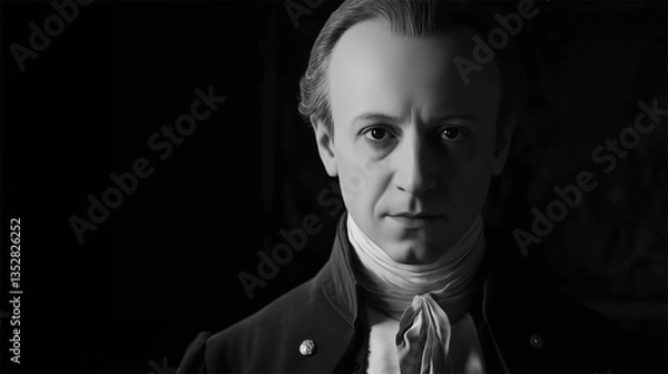 Obraz Portrait of Immanuel Kant, based on a 1790 painting attributed to a student of Anton Graff, possibly Elisabeth von Stägemann  