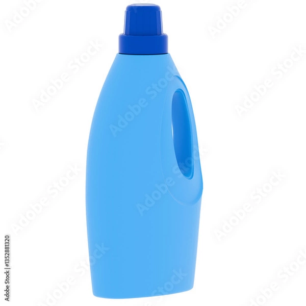 Fototapeta 3d render detergent bottle with transparent background