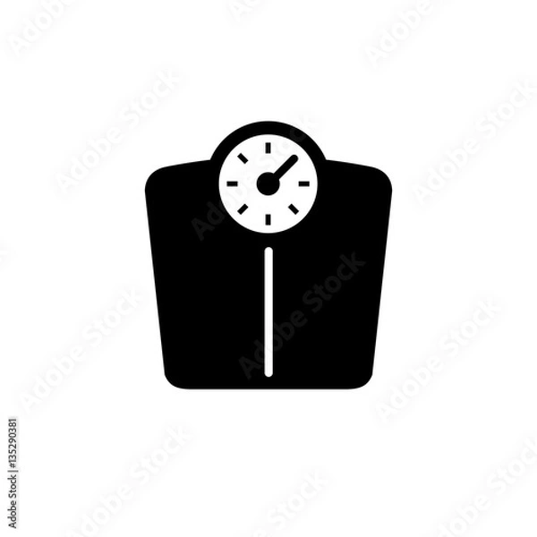 Fototapeta Bathroom scale icon