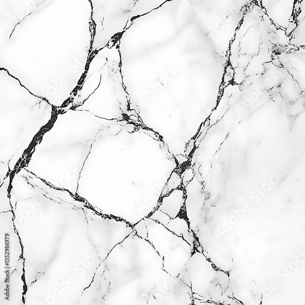 Obraz Fine black and white marble design with natural veining