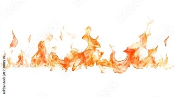 Obraz Abstract flames in warm colors, creating a dynamic and energetic visual effect.