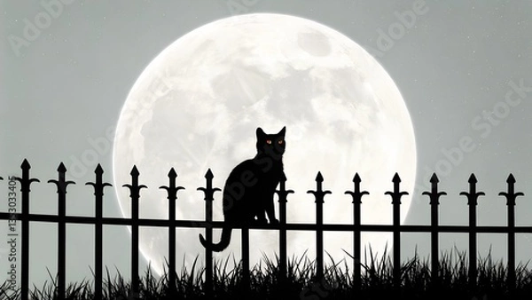 Obraz wolf howling at the moon