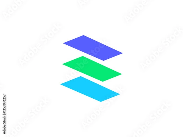 Obraz e letter logo - letter e logo