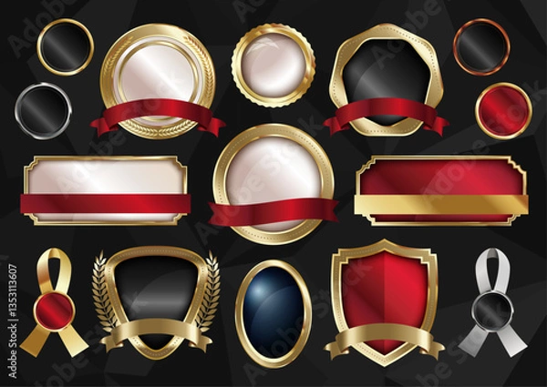 Fototapeta Achievements Set 006