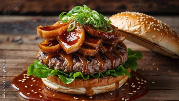 Obraz burger and fries