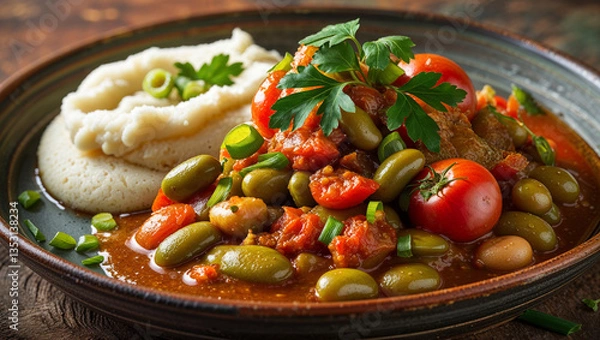 Obraz beans with vegetables