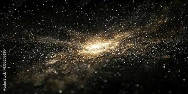 Fototapeta A deep-space view highlighting the mystical beauty of distant star clusters