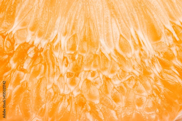 Obraz Close up of grapefruit or orange texture pulp of the fruit.