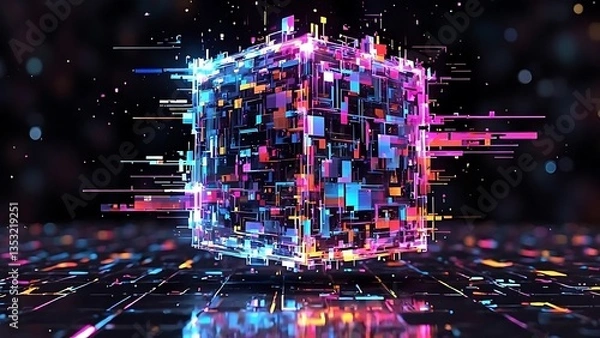 Fototapeta A 3d icon with beautiful background