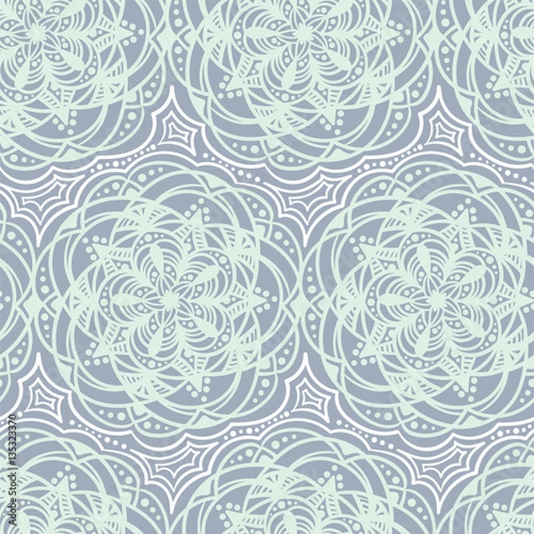 Obraz Handdrawn vector ethnic ornamental seamless pattern.
