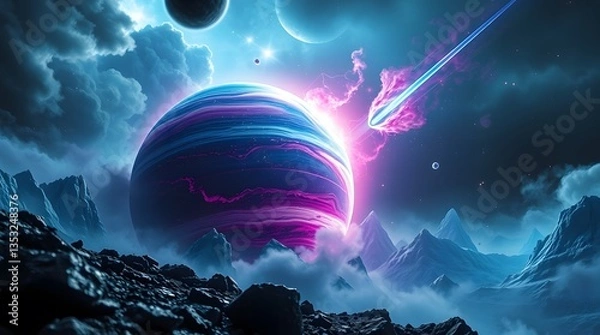 Fototapeta planet and space