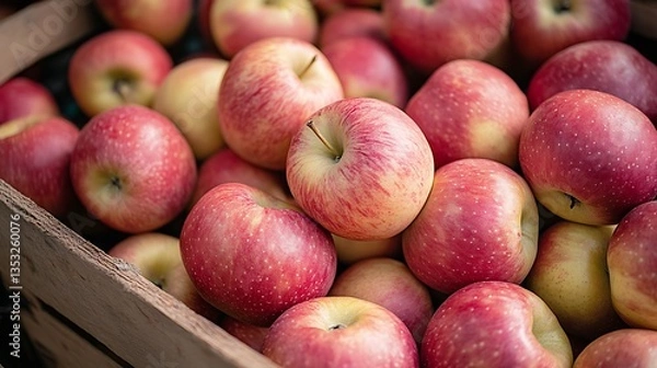 Fototapeta Apples in Wooden Crate.