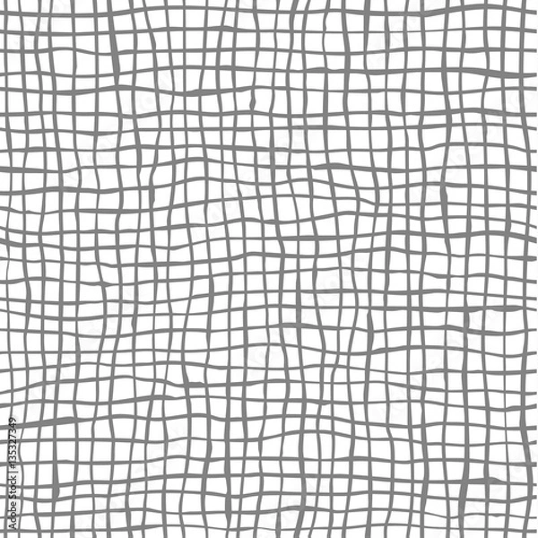 Obraz Vector seamless doodle patterns with hand drawn lines.