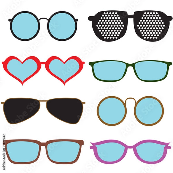 Obraz Colorful Set of glasses