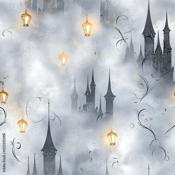 Obraz Enchanted Spells Seamless Digital Paper