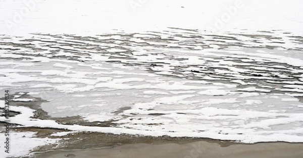 Fototapeta Ice winter background.