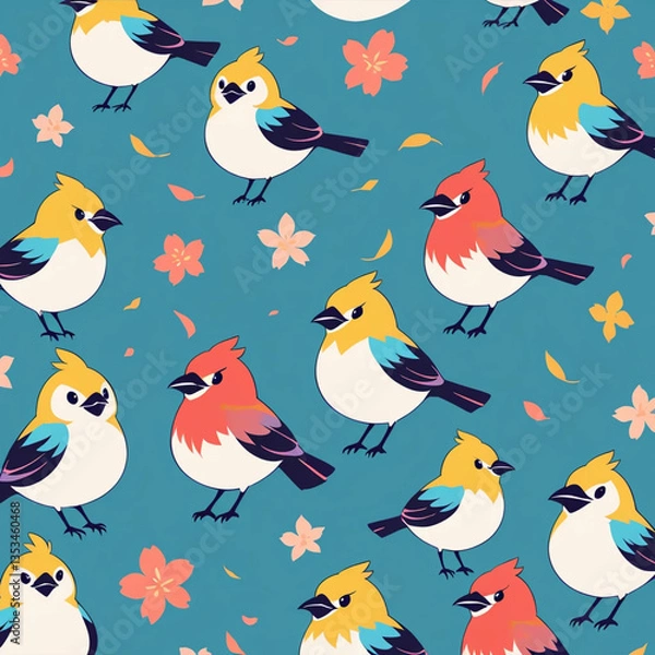 Obraz seamless pattern with birds