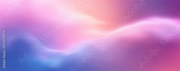 Fototapeta Pastel Gradient Background Design Soft Noise Effect Blurred Holographic Texture Abstract Art