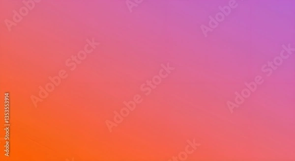 Fototapeta Smooth sunset gradient background – Warm orange, pink & purple blend with soft glow