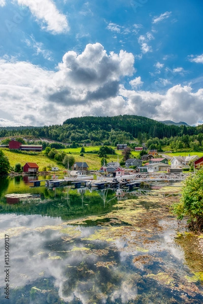 Fototapeta Valsoyfjord is a former municipality that was located in Møre og Romsdal county, Norway