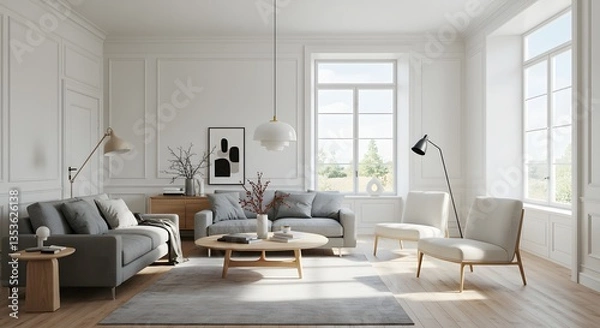 Obraz modern living room