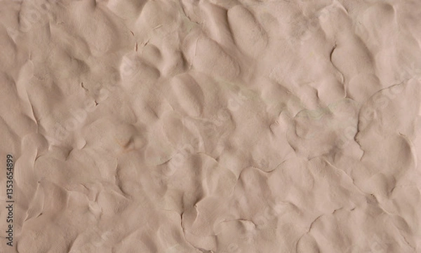 Obraz Brown plasticine texture background. Modeling clay material pattern.