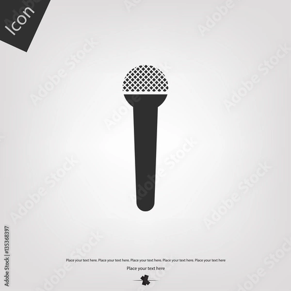 Obraz Microphone vector icon
