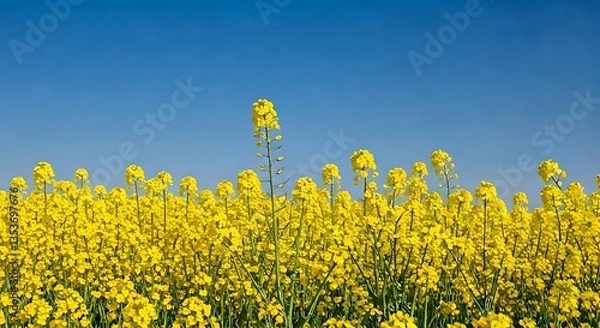 Fototapeta Field of yellow flowers image.