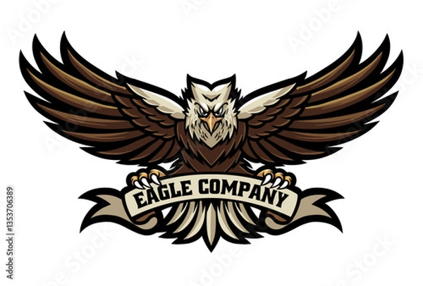 Obraz eagle shield with wings