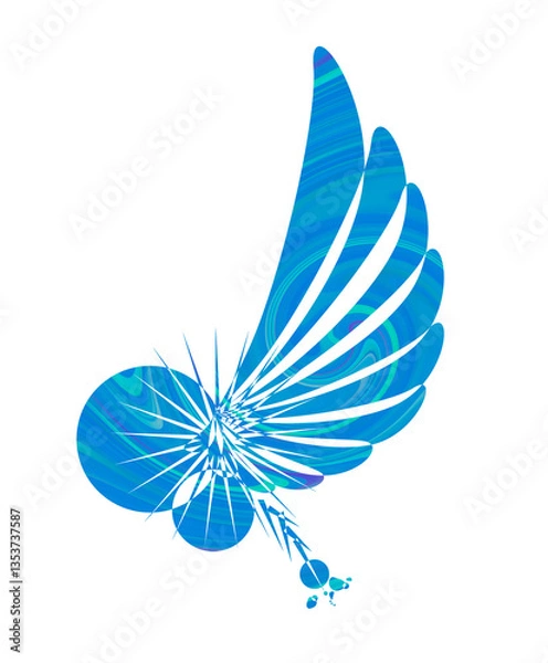 Obraz 抽象：羽ばたくも良し。