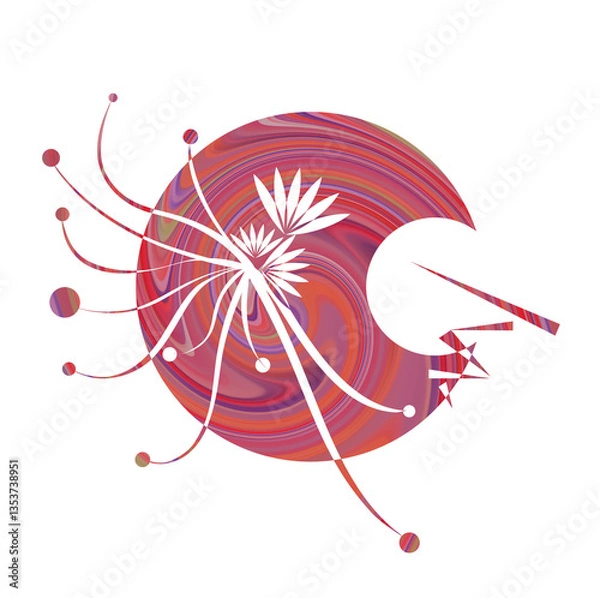 Obraz 抽象：心乱れる。