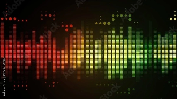 Obraz Colorful Audio Equalizer
