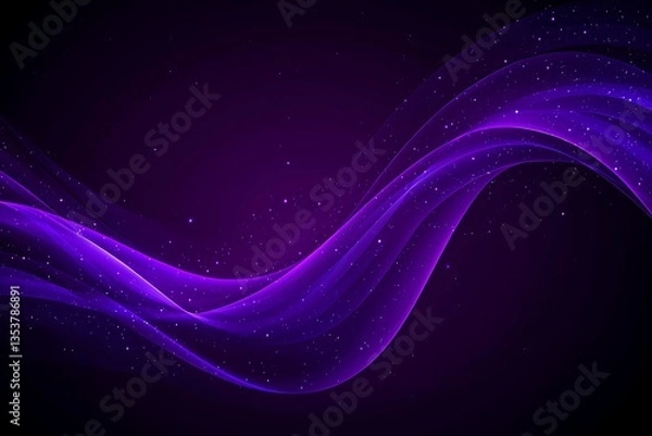 Fototapeta Purple Wave Abstract Background.