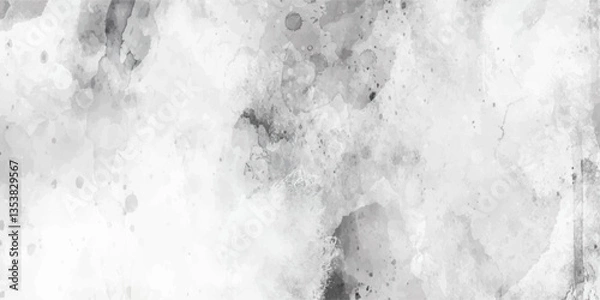 Fototapeta Abstract Gray Watercolor Background Texture for Design