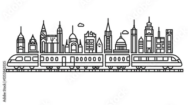 Fototapeta Clean line art illustrations , perfect for infographics, visual aids, and professional presentations.ideal for business reports, educational materials, and digital content creation.