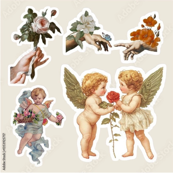 Obraz Timeless Vintage Sticker Collection