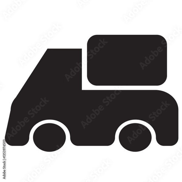 Fototapeta Delivery Van vector icon