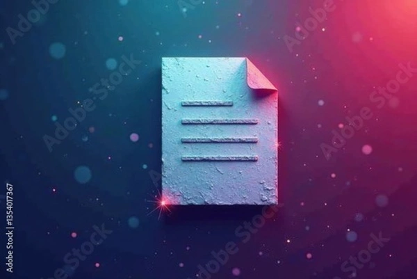Fototapeta Download Icon with Document , file, download