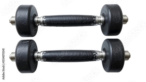Obraz dumbbell on white background